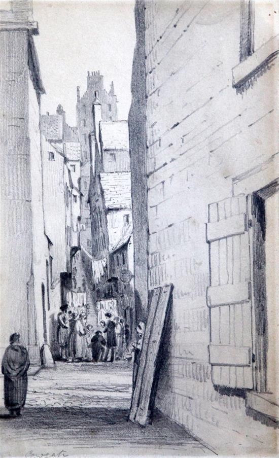 Sir Francis Chantrey (1781-1841) Cowgate, Edinburgh, 9 x 5.5in.